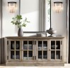 Настенный светильник Delight Collection KR0387W-2B black/clear