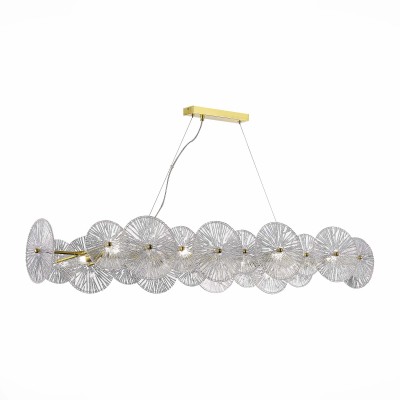 SL1657.213.08 Люстра подвесная ST-Luce Золотистый/Прозрачный E14 8*40W