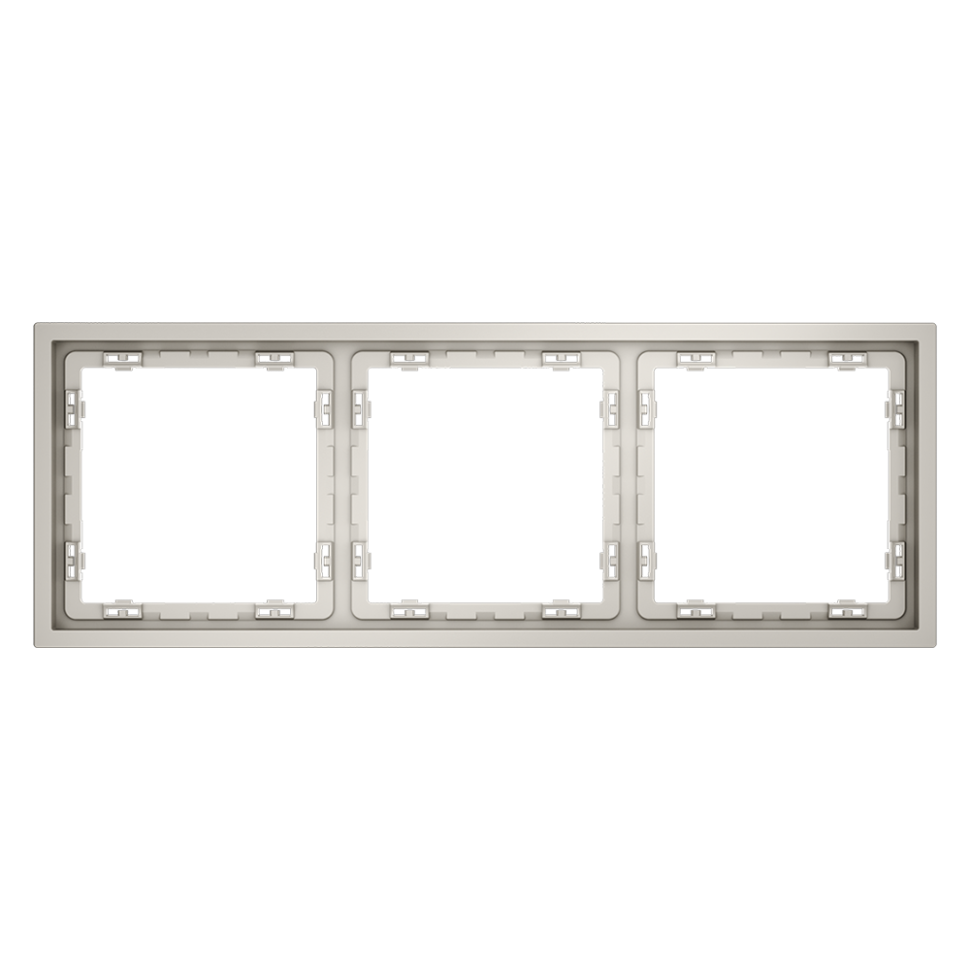 Рамка пластиковая VOLTUM S70 на 3 поста, (кашемир)