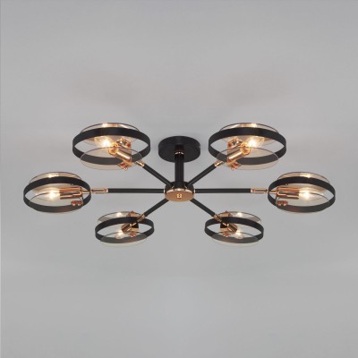 Люстра на штанге Eurosvet 70121/6 черный