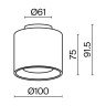 Потолочный светильник Technical C009CW-L12W