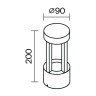 Настенный светильник (бра) Outdoor O458WL-L9GF3K