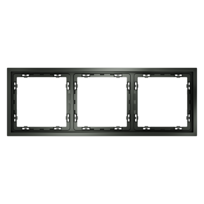 Рамка пластиковая VOLTUM S70 на 3 поста, (титан)