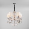 Подвесная люстра Eurosvet 10098/5 серебро/тонированный хрусталь Strotskis