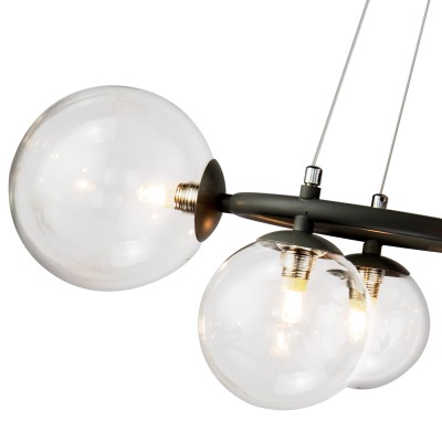 Люстра Delight Collection KG1202P-9 grey/clear