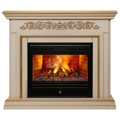 Электрокамин Leticia 26 WT-619G с очагом 3D Novara