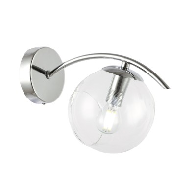 SLE102601-01 Светильник настенный Хром/Прозрачный E14 1*40W