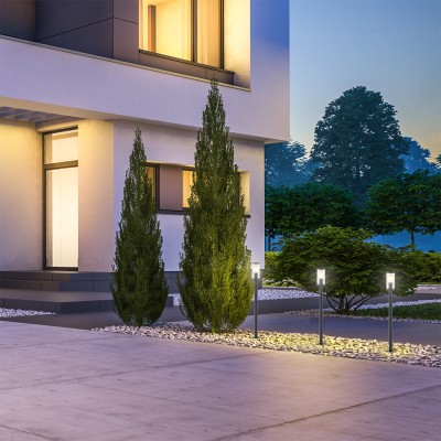 Светильники на столбе  Escada 30003G/02 E27*40W IP44 Dark grey