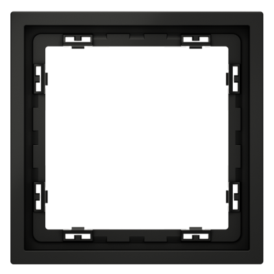 Рамка пластиковая VOLTUM S70 на 1 пост, (черный матовый)