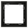 Рамка пластиковая VOLTUM S70 на 1 пост, (черный матовый)