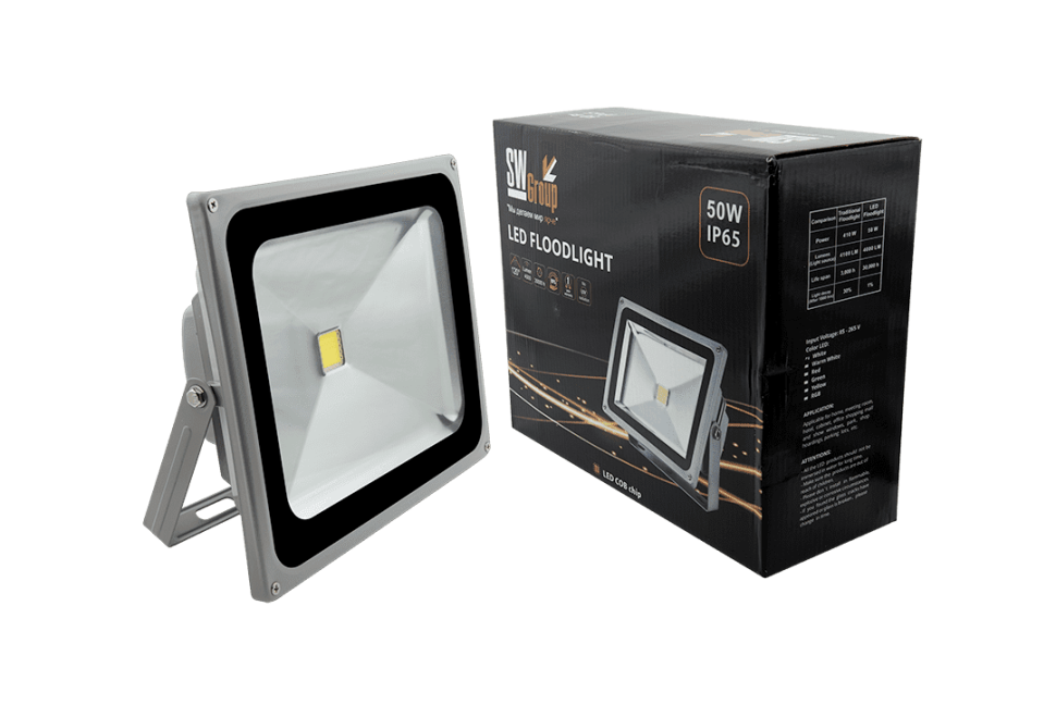 Прожектор светодиодный COB FL-COB-50-CW-S 000384