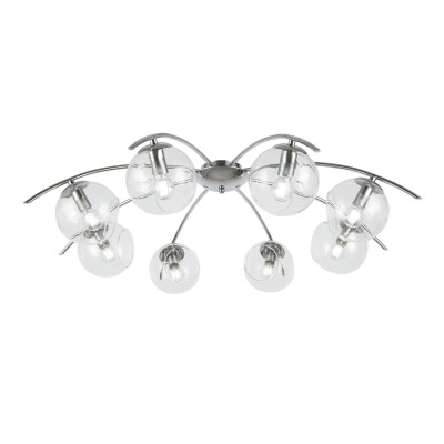 SLE102602-08 Светильник потолочный Хром/Прозрачный E14 8*40W