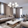 Люстры На штанге Escada 2110/12P E14*40W Satin nickel