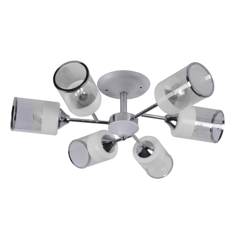 Люстры На штанге Escada 684/6P E27*60W White/Chrome