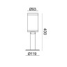 Светильники на столбе  Escada 30003G/03 E27*60W IP44 Dark grey