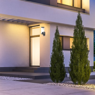 Настенные светильники  Escada 30003W/01 E27*40W IP44 Dark grey