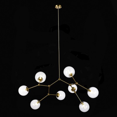 SL1506.203.08 Люстра подвесная ST-Luce Золотистый/Прозрачный E14 8*40W