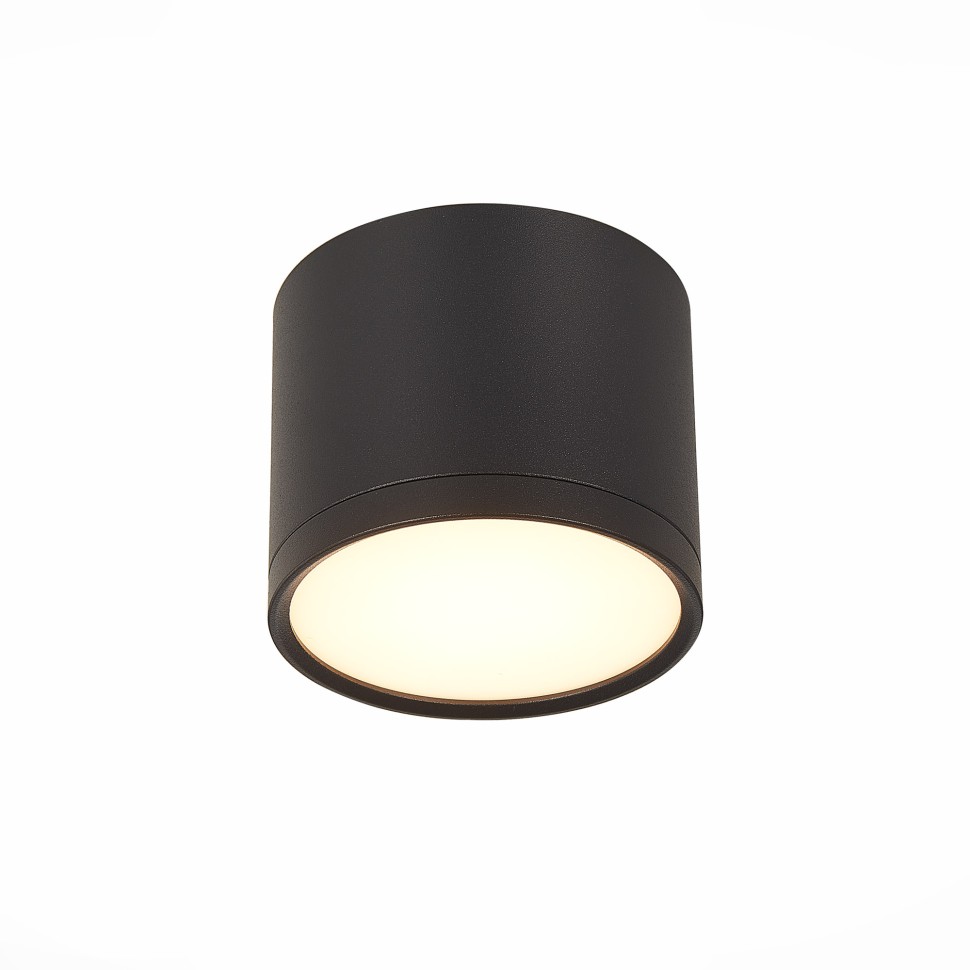 ST113.432.09 Светильник потолочный Черный LED 1*9W 3000K 702Lm Ra>80 120° IP20 D88xH75 170-240V