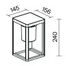 Настенный светильник (бра) Outdoor OSL457WL-L2GF3K