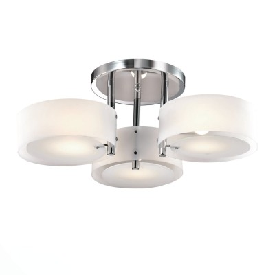 SL483.502.03 Светильник потолочный Хром/Белый E27 3*60W