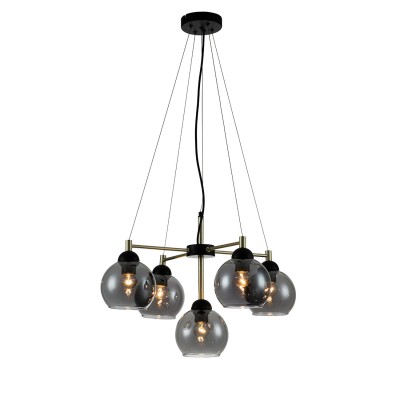 INDIGO Подвесной светильник GRAPPOLI 11029/5P Black