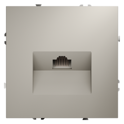 Розетка компьютерная встраиваемая VOLTUM S70 RJ45 кат.6, (кашемир)