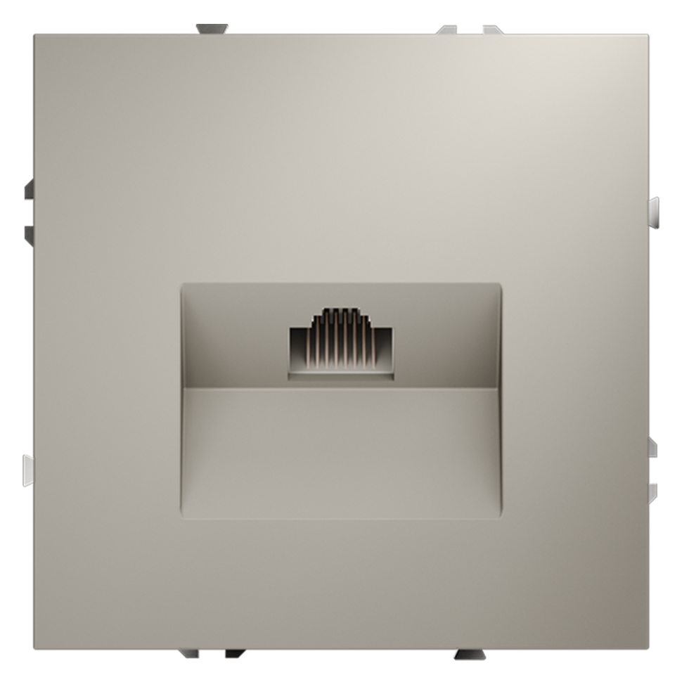 Розетка компьютерная встраиваемая VOLTUM S70 RJ45 кат.6, (кашемир)