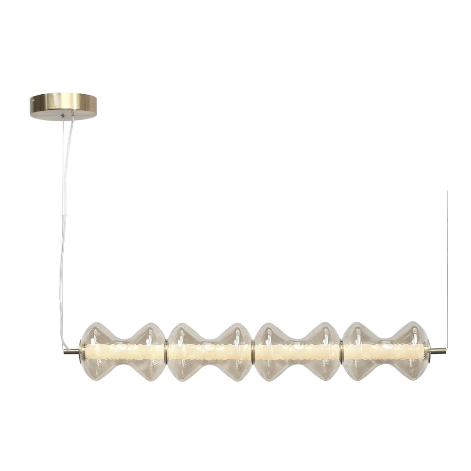 SL6136.223.01 Светильник подвесной ST-Luce золото/коньячный LED 1*22W 3000K