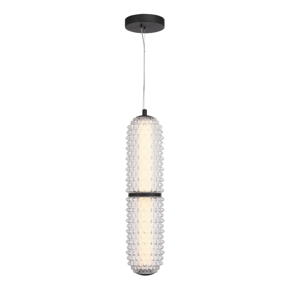 SL6144.403.01 Светильник подвесной ST-Luce черный/прозрачный LED 1*22W 4000K