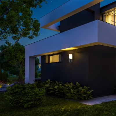 Настенные светильники  Escada 30004W/01 E27*40W IP44 Dark grey