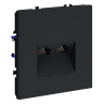 Розетка компьютерная встраиваемая VOLTUM S70 двойная RJ45+RJ45 кат.6, (графит)