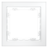 Рамка стеклянная VOLTUM S70 на 1 пост, (белый,матовый,стекло)