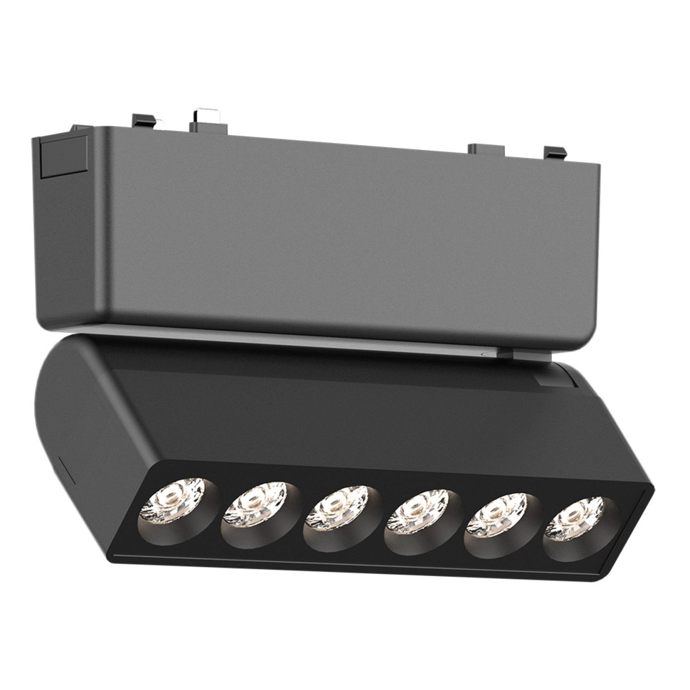 ST675.446.06 Магнитный трековый светильник Черный LED 1*6W 4000K 360Lm Ra>90 IP20 L122xW26xH81 48V