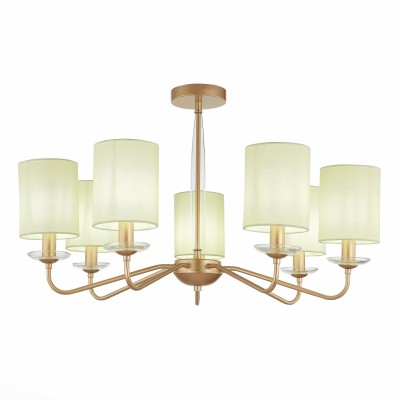 SLE108002-07 Светильник потолочный Золотистый/Бежевый E14 7*40W