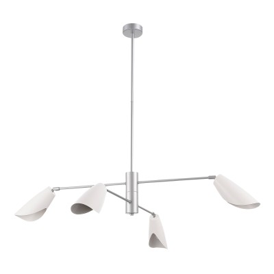 SLE1254-103-04 Светильник подвесной Серебристый/Белый E14 4*60W