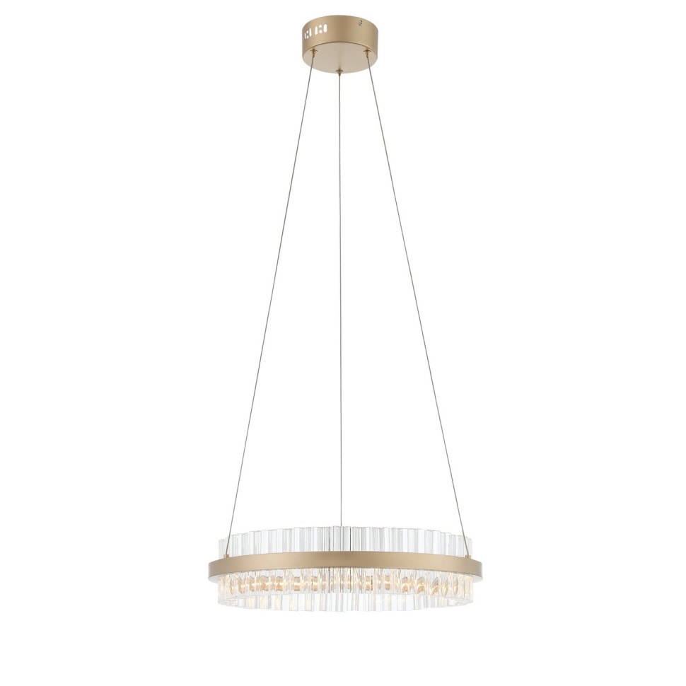 SL383.203.01 Светильник подвесной ST-Luce Золотистый/Золотистый, Прозрачный LED 1*34W 3000K