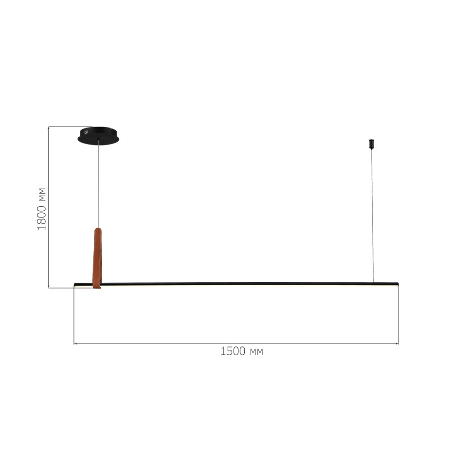 SL6131.403.24 Светильник подвесной ST-Luce Черный/Черный, Терракотовый LED 1*24W 4000K