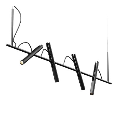 SL6210.403.04 Светильник подвесной ST-Luce Черный/Черный, Золотистый LED 4*3W 3000K