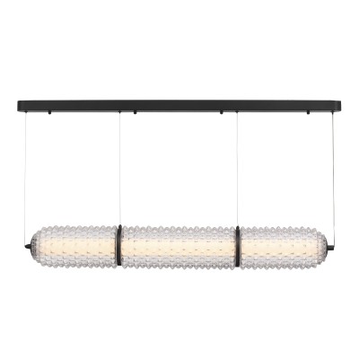 SL6144.413.01 Светильник подвесной ST-Luce черный/прозрачный LED 1*37W 4000K