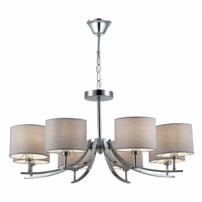 SLE105303-08 Светильник подвесной Хром/Серый E14 8*40W