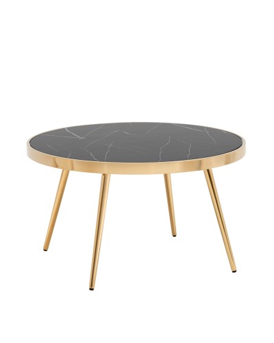 Журнальный столик Гелиос 80*80, сталь золото