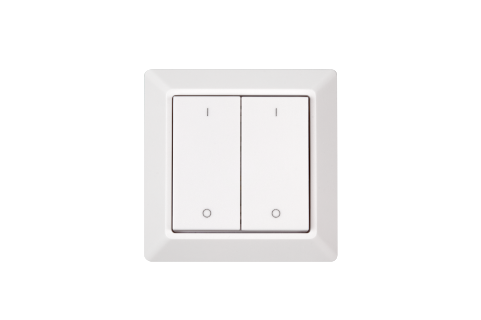 Настенная радио панель EASYBUS на 2 зоны, без батарейки ES-B-W-K2-NB 007498