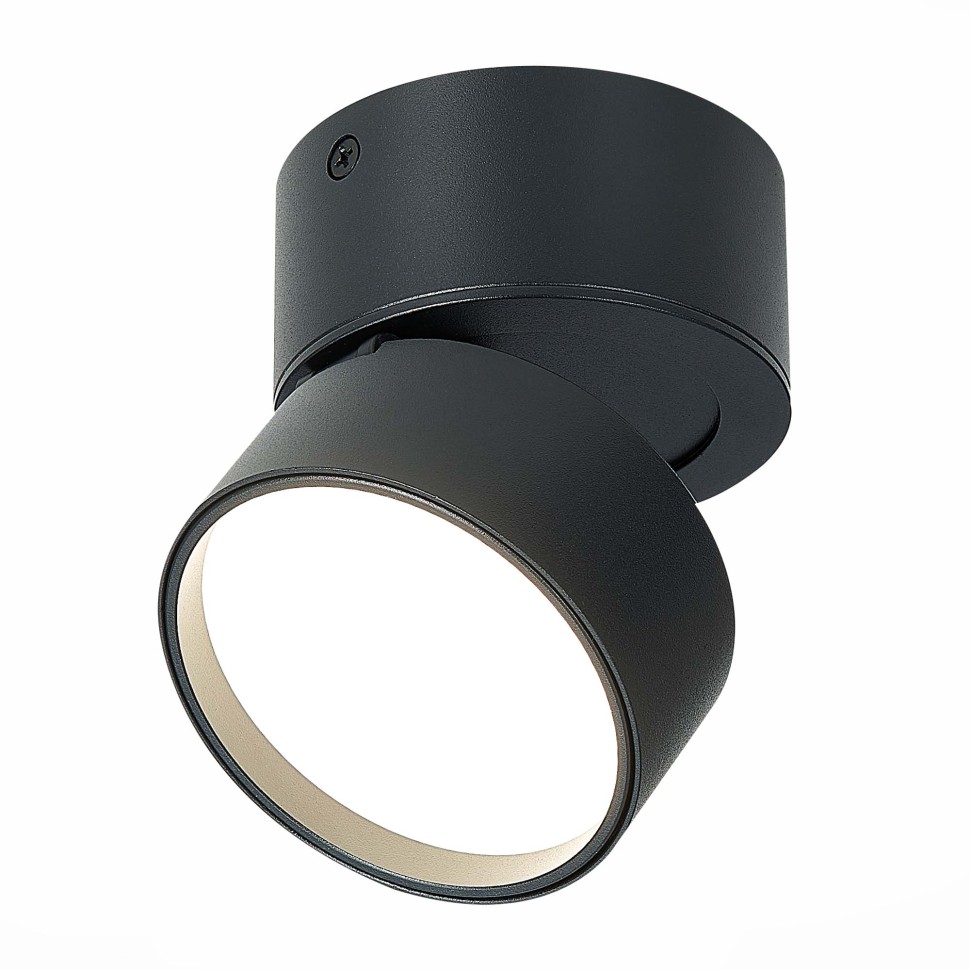 ST651.442.09 Светильник потолочный поворотный Черный LED 1*9W 4000K 720Lm Ra>90 120° IP20 D85xH87 170-240VV