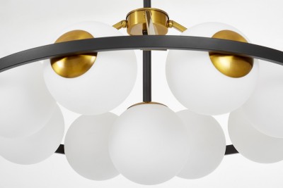 Подвесной светильник Lumina Deco Donzano LDP 8034-9 BK+WT