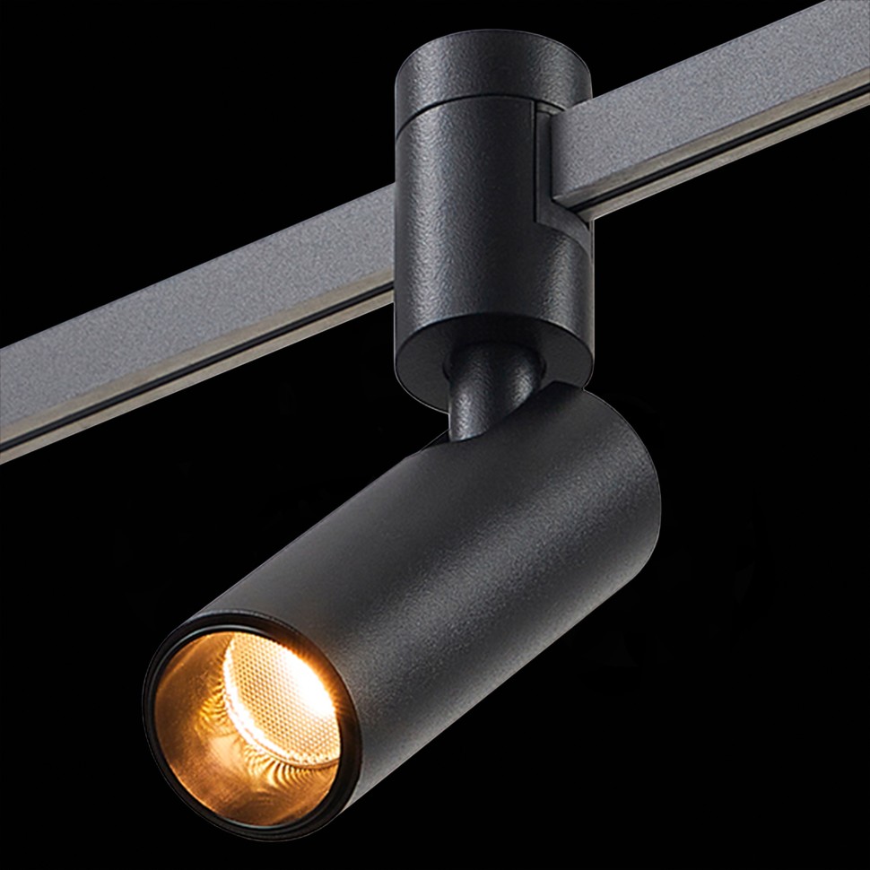 ST811.406.05 Магнитный трековый светильник FARM Черный LED 1*5W 3000K 341Lm Ra90 60 IP20 D35xH100 24