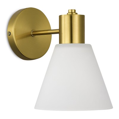 SLE1561-301-01 Светильник настенный Латунь/Белый E27 1*60W