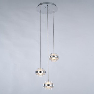 Подвесной светильник Delight Collection MD22030002-3A chrome/clear