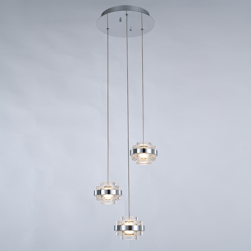 Подвесной светильник Delight Collection MD22030002-3A chrome/clear