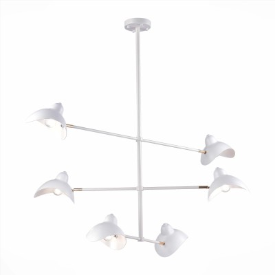 SL1801.503.06 Люстра подвесная ST-Luce Белый/Белый E14 6*60W