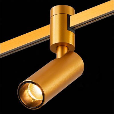 ST811.206.05 Магнитный трековый светильник FARM Золотистый LED 1*5W 3000K 350Lm Ra90 60 IP20 D35xH10